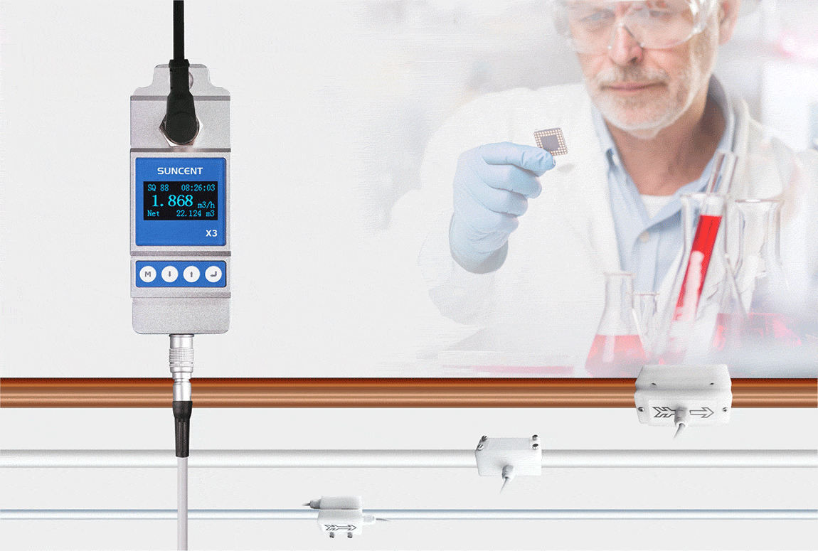 小管防腐蝕丨半導(dǎo)體/化工行業(yè)用夾鉗式軟管超聲波流量計(jì)